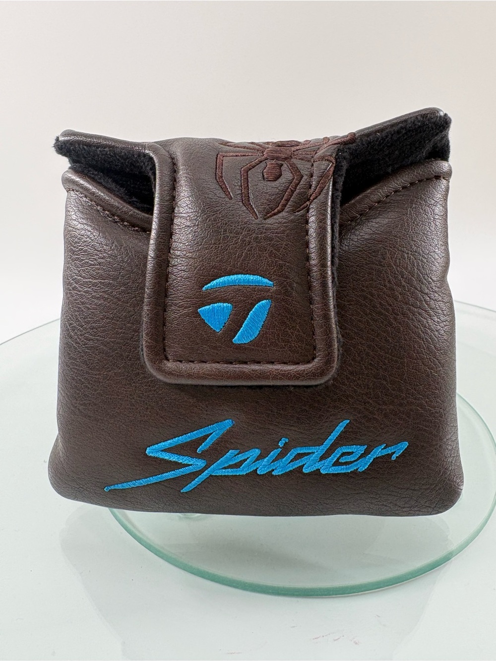 TaylorMade Spider OEM Magnetic Mallet Putter Headcover Brown Blue Rare Color